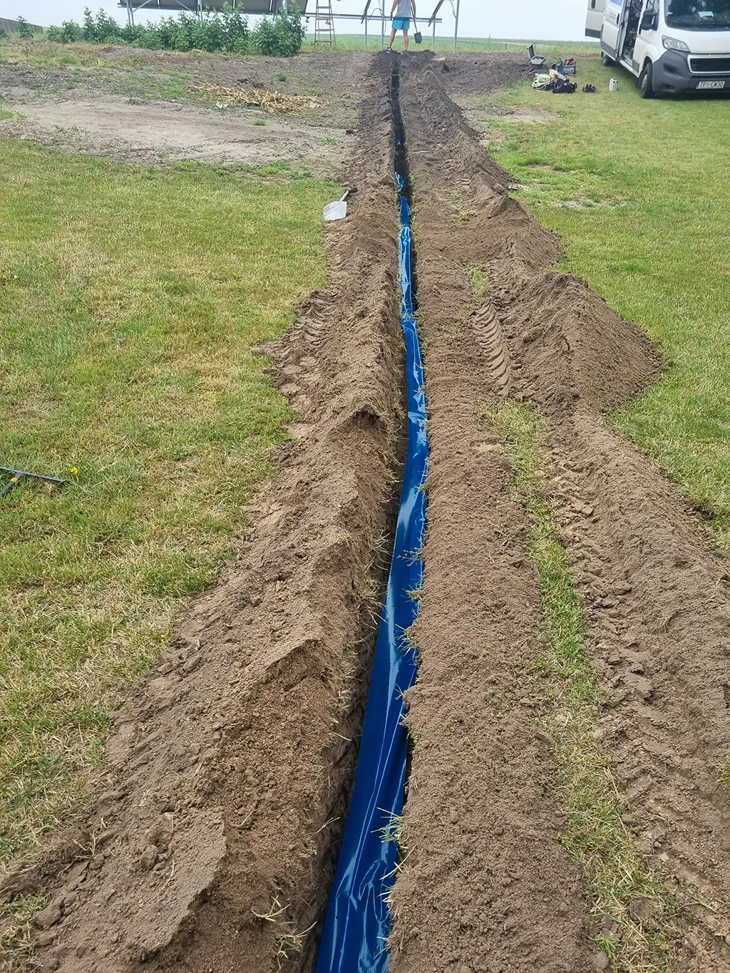 Wykop koparką łańcuchową