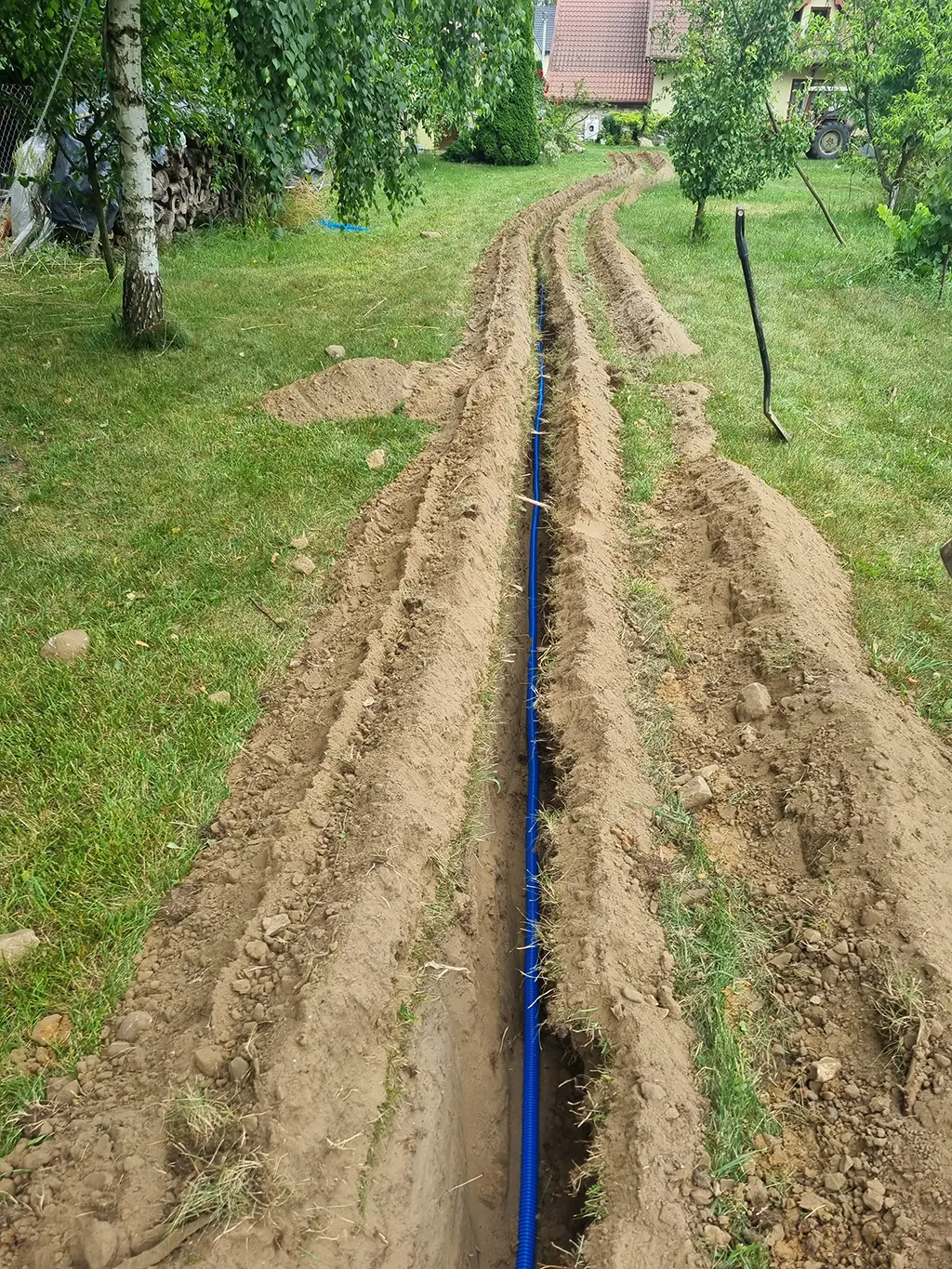 Wykop koparką łańcuchową